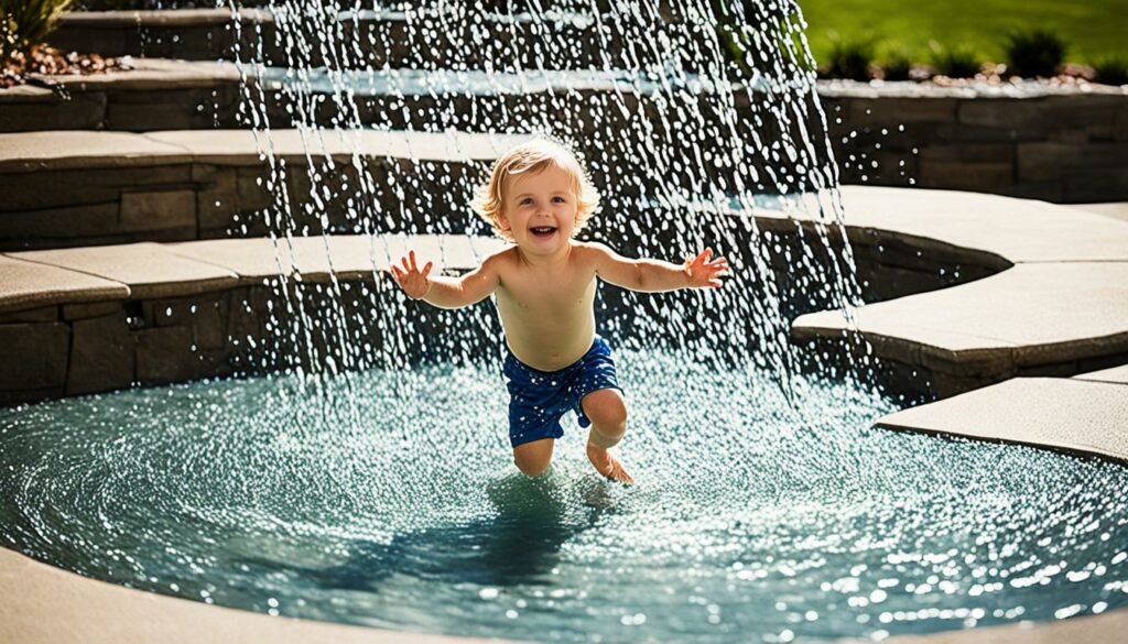 child-friendly water features