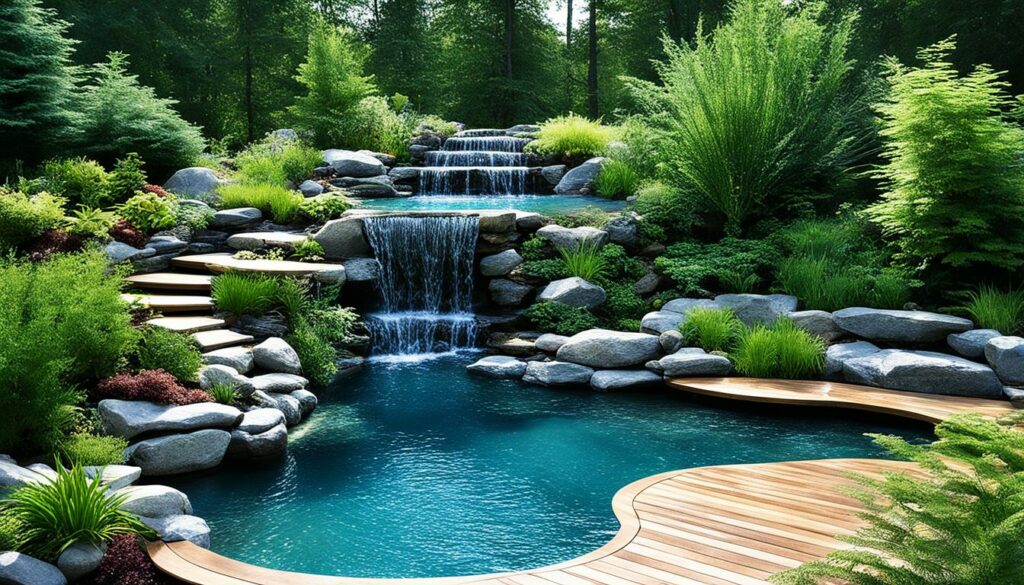 waterfall pool construction